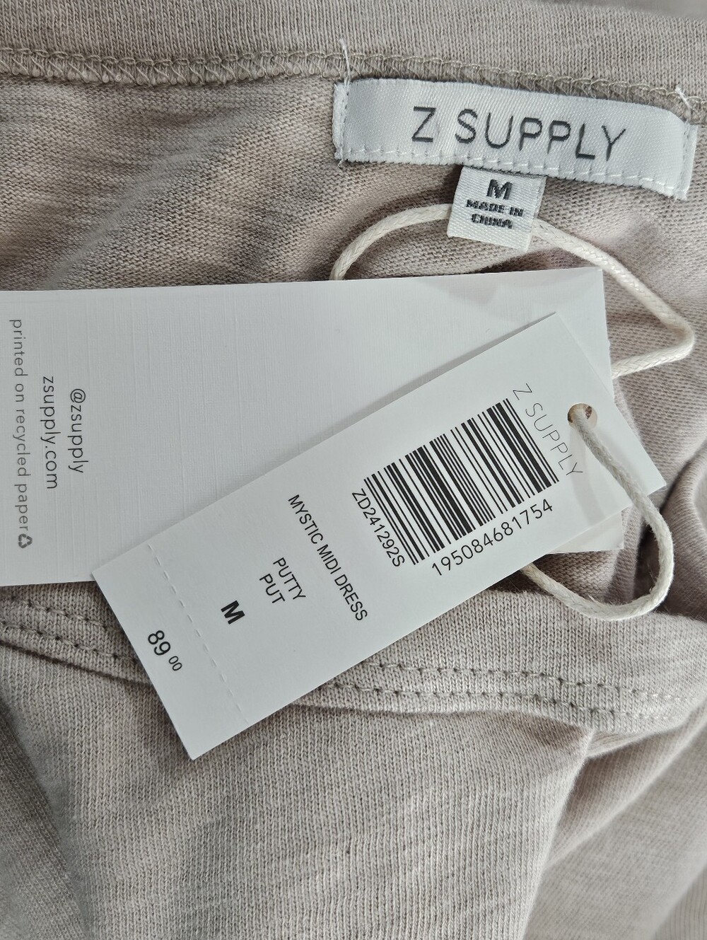 NWT Z Supply Mistic Midi Dress Size M - Picture 5 of 7